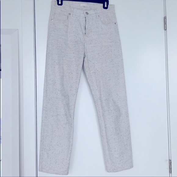 COS white/grey denim with black flecks - Picture 1 of 3